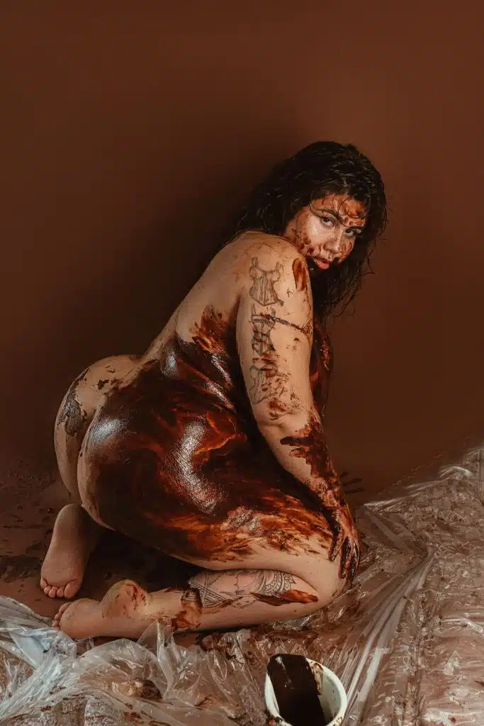 Abandon sucré : photo artistique chocolat