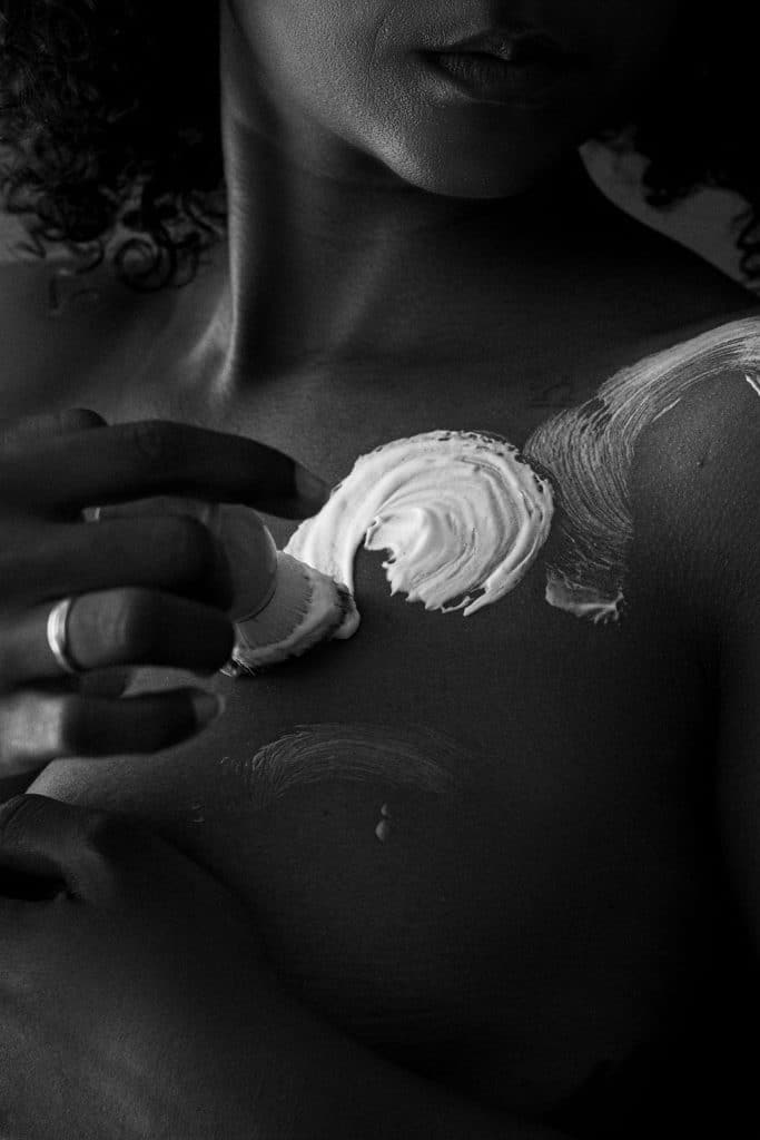 Mousse à raser : photo artistique