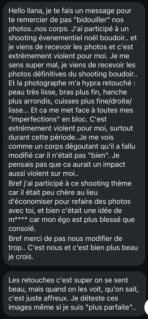 La « photo-thérapie » quand on te retouche à mort, c’est juste du marketing